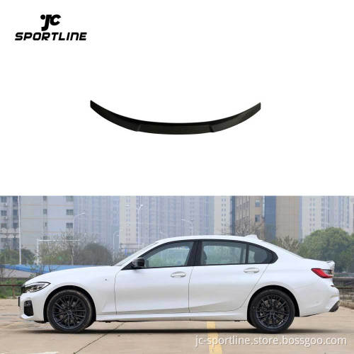 JC Sportline Dry Carbon Fiber Rear Trunk Spoiler Compatible with BMW 3 Series G20 G28 G80 320i 330i 4-Door 2020-2022